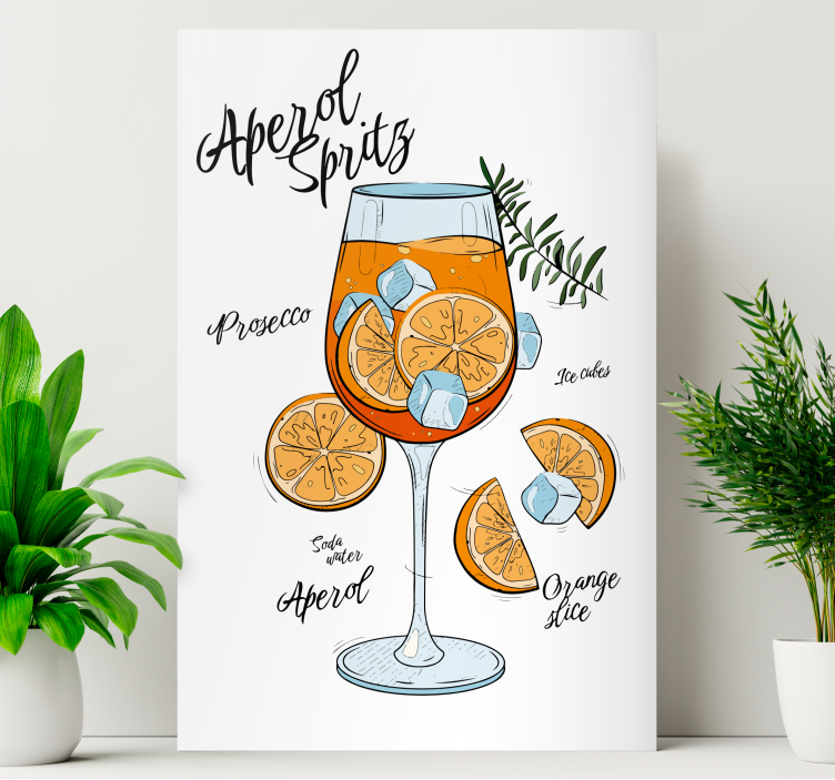 Aperol Spritz canvas print - TenStickers
