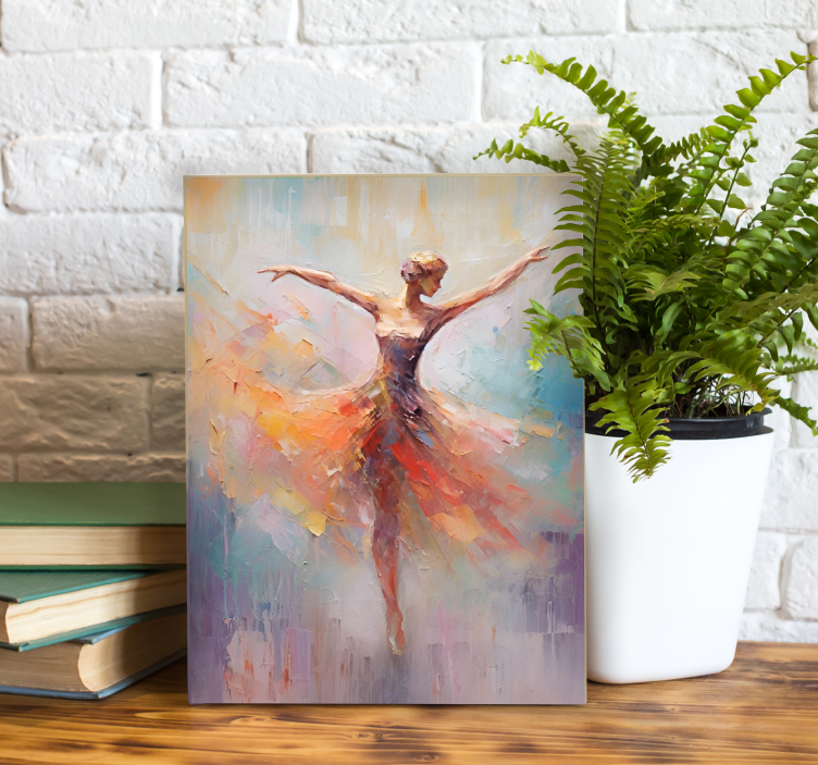 Ballet Dancer Canvas Painting - TenStickers