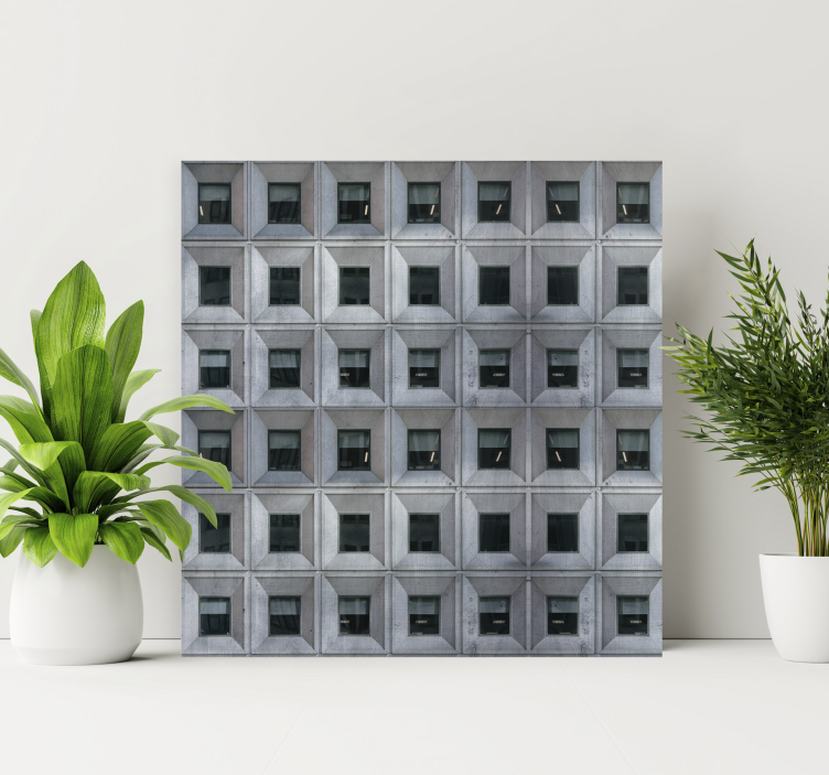 Canvas brutalist architecture - TenStickers