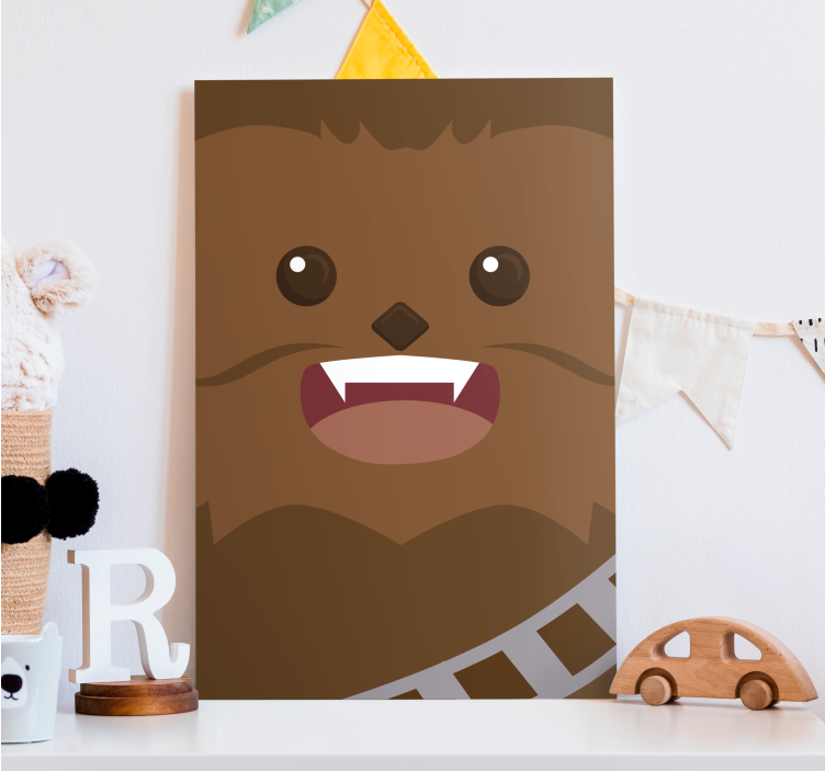 Chewbacca character canvas print - TenStickers