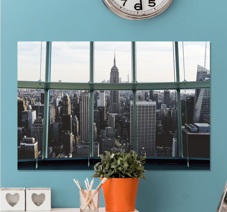 CITYSCAPE WITH EMPIRE STATE City skyline print - TenStickers