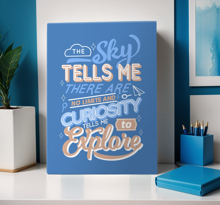 Curiosity quote inspirational wall art - TenStickers