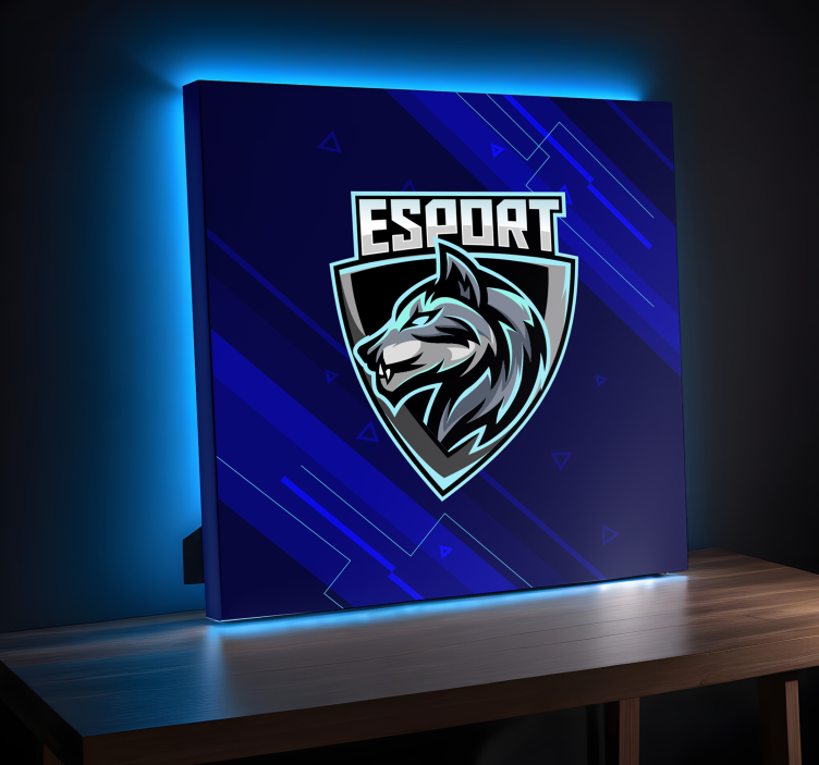 Custom e-sports logo gaming canvas print - TenStickers