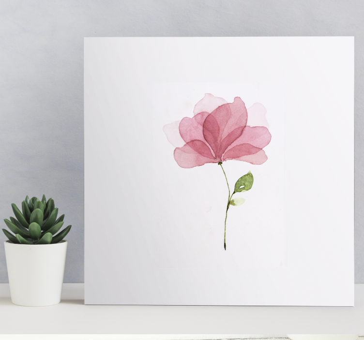 Flowers canvas delicate pink blossom art print - TenStickers