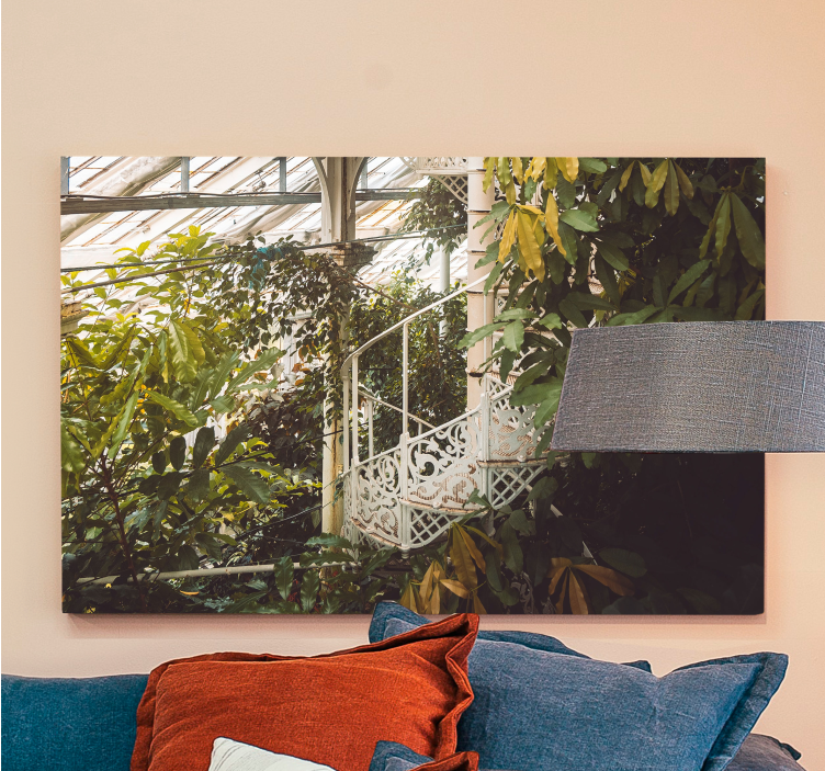 Flowers canvas lush greenery arrangement - TenStickers