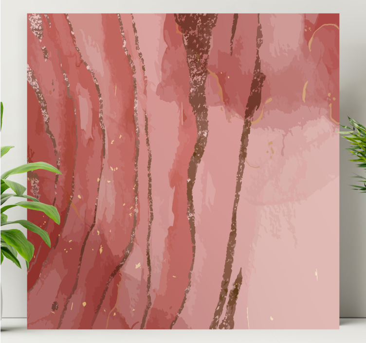 Fluid Rose Patterns abstract wall art  - TenStickers
