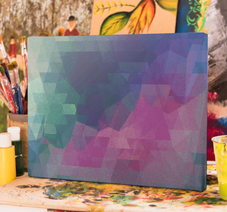 Geometric abstraction geometric canvas - TenStickers