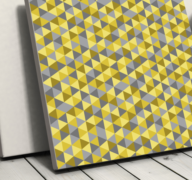 Geometric triangle ensemble geometric canvas - TenStickers