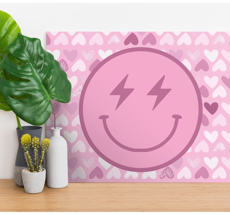 Inspirational wall art with cheerful smiley face - TenStickers