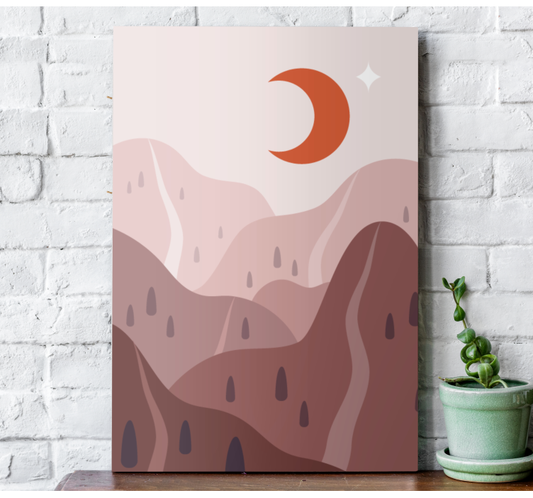Landscape canvas mountainous terrain design - TenStickers