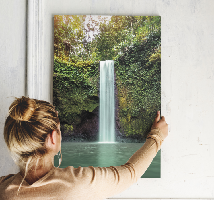 Landscape canvas tranquil waterfall scene - TenStickers