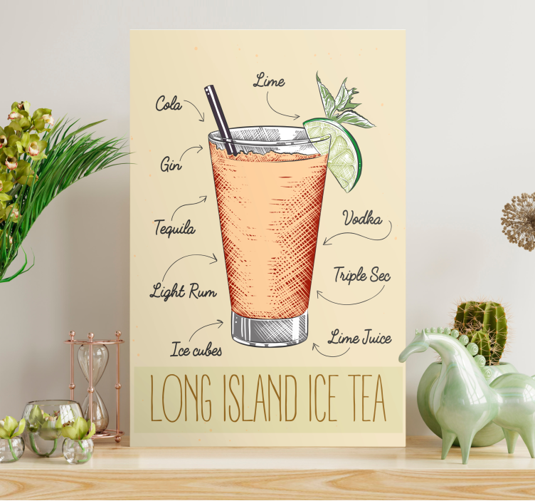 Long Island Ice Tea home canvas prints - TenStickers