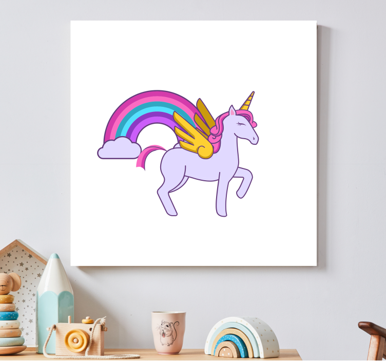 Magical unicorn fantasy unicorn pictures framed - TenStickers