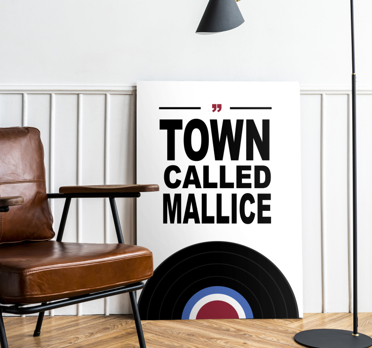 Mod music quote canvas print - TenStickers