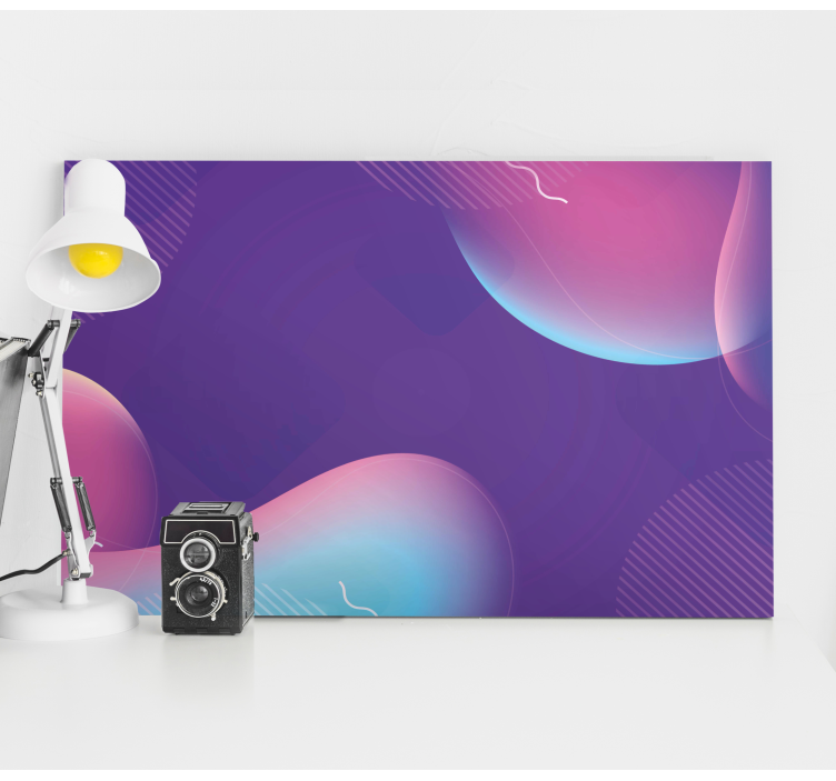 Modern canvas art abstract fluid shapes - TenStickers