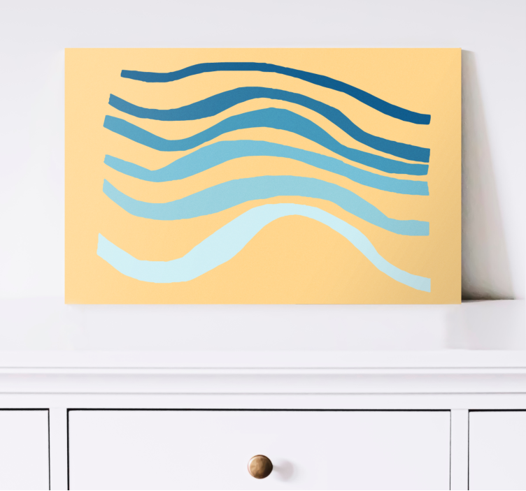 Modern canvas art fluid wave designs - TenStickers