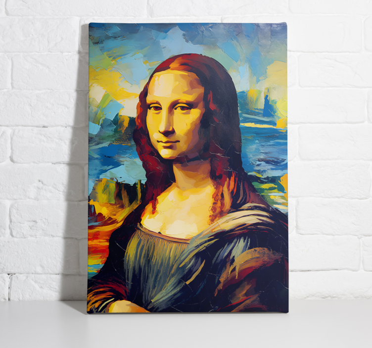 Mona Lisa impressionism canvas art - TenStickers
