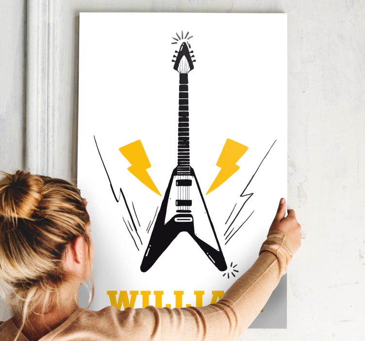 Music canvas art electric guitar motivation - TenStickers