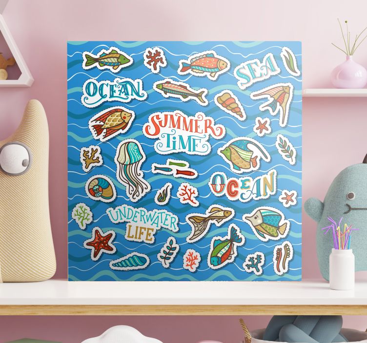 Oceanic Adventure nautical canvas art - TenStickers