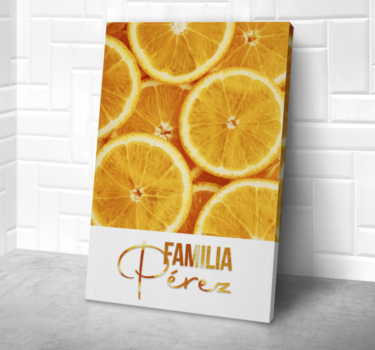 Orange fruit canvas wall decoration - TenStickers