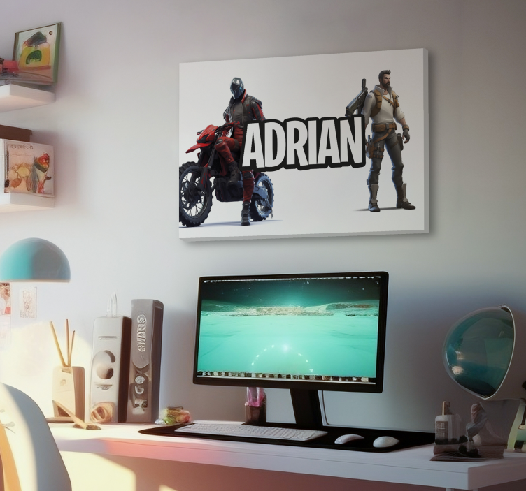 characters name video game canvas art - TenStickers