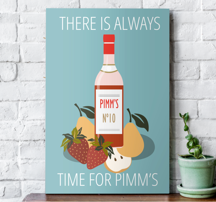 Pimm's O'clock fruit canvas - TenStickers