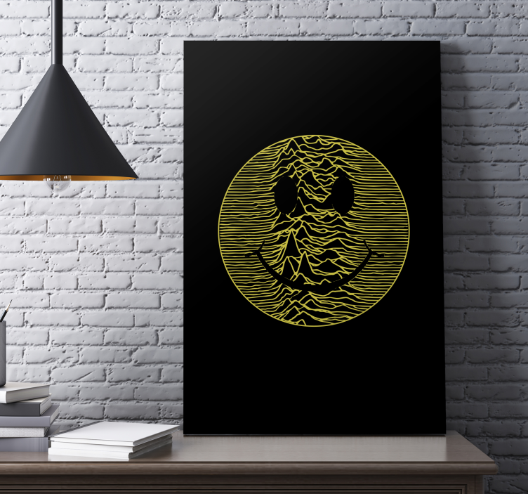 Pulsar smiley face canvas pictures room - TenStickers