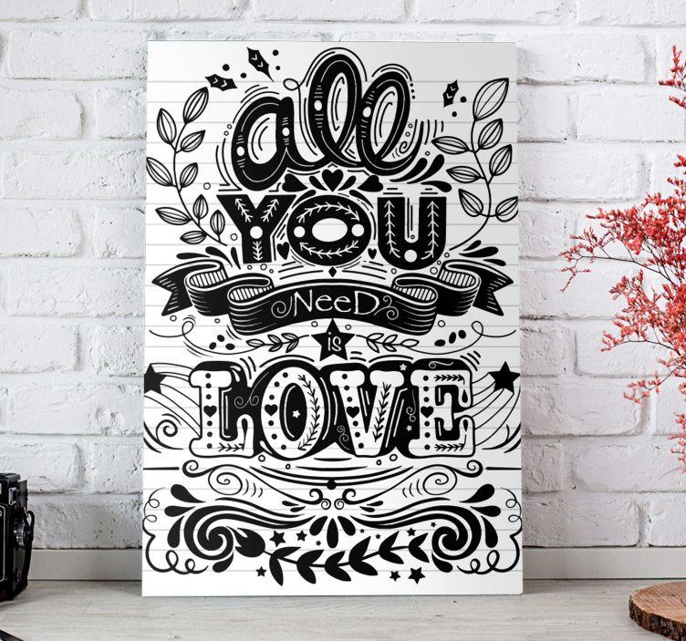 Quote canvas for everything you need - TenStickers