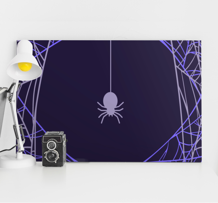 Quote canvas for spider web concentration - TenStickers