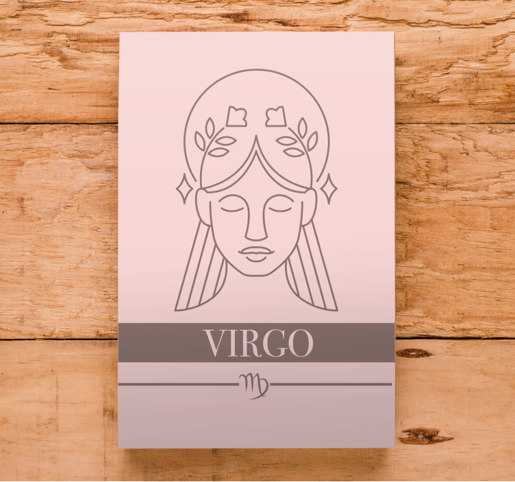 Quote canvas for virgo zodiac symbol - TenStickers
