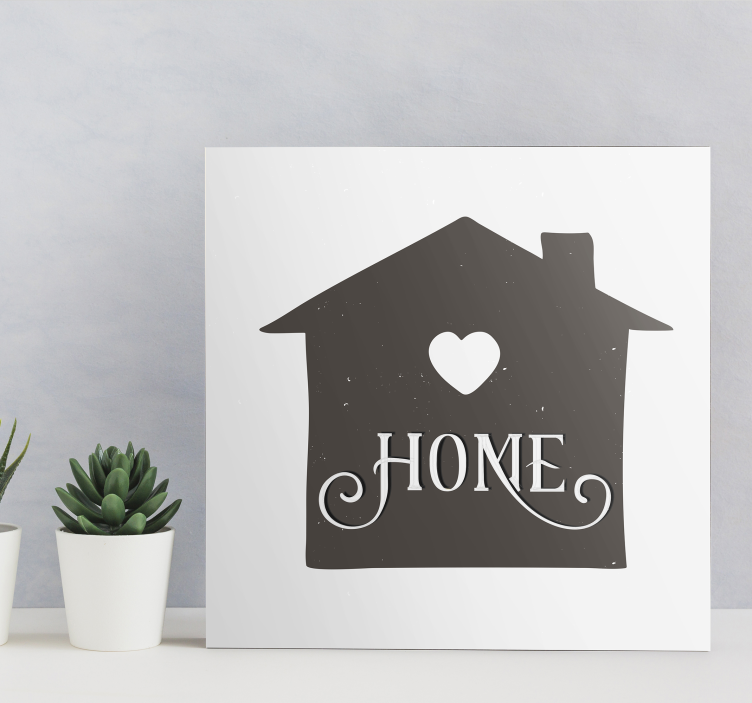 Quote canvas for warm home sentiments - TenStickers