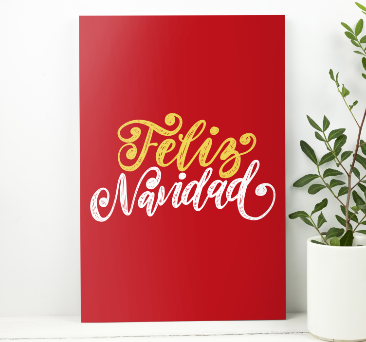 Quote canvas merry christmas greeting - TenStickers