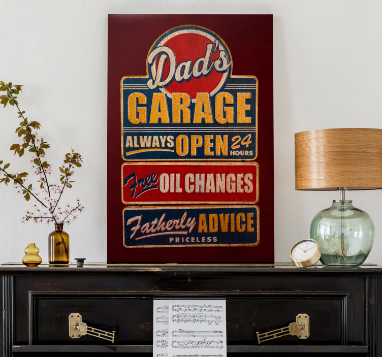 Retro billboard retro canvas - TenStickers
