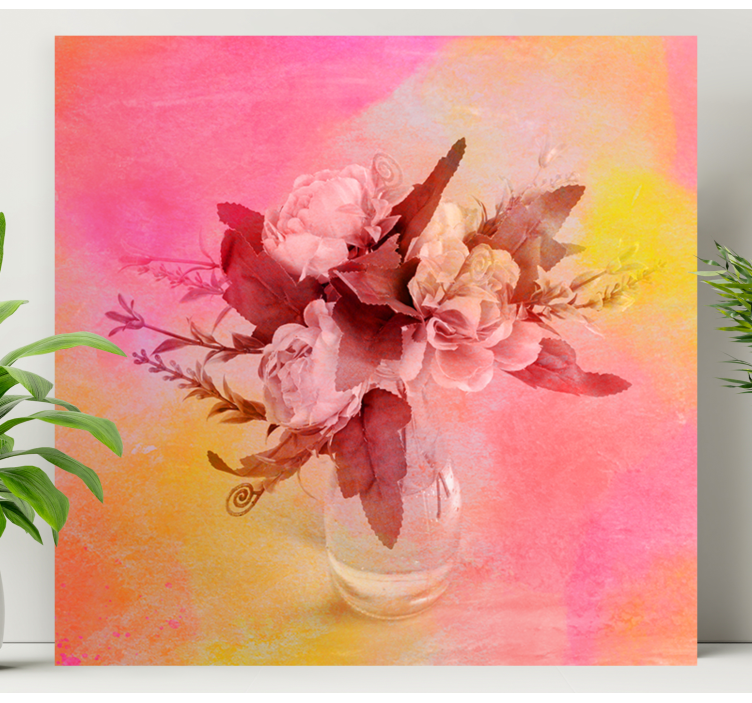 Romantic Floral Arrangement Flowers  canvas - TenStickers
