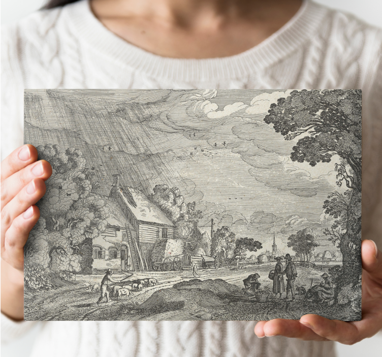 Rural Scene Serenity landscape canvas - TenStickers