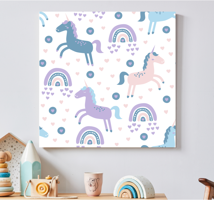 Stag canvas playful unicorn designs - TenStickers