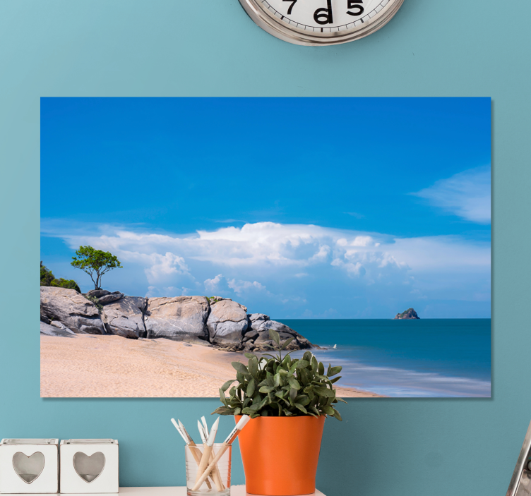 Tranquil coastal scene landscape canvas - TenStickers