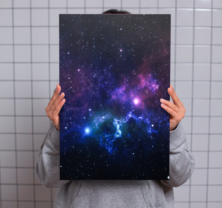 Universe with thousand stars landscape canvas - TenStickers