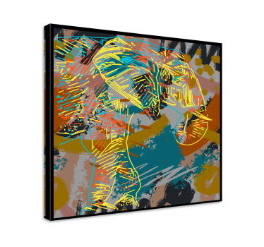 Elephant wallart contemporary elephant sketch - TenStickers
