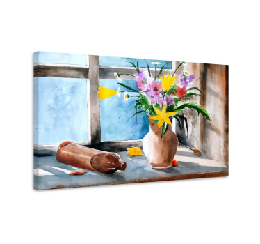 Vintage kitchen plants canvas art - TenStickers