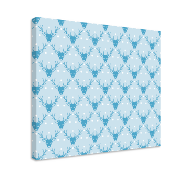 Stag canvas winter stag design - TenStickers