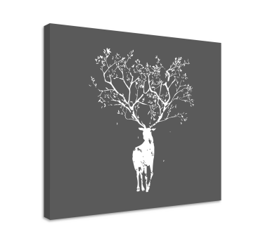 Tree stag  canvas prints - TenStickers