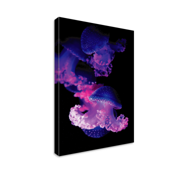 Purple jellyfish modern art prints on canvas - TenStickers
