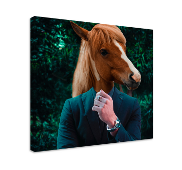 Horse head portrait horse wall art - TenStickers