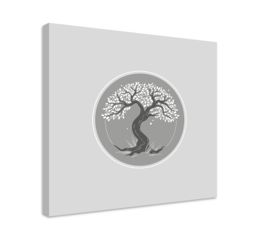 Stylised tree silhoutte picture canvas  - TenStickers