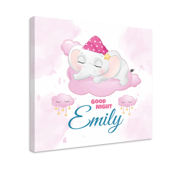 Elephant wallart sweet dreams elephant - TenStickers