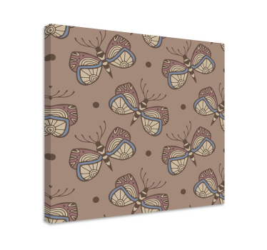 Butterfly canvas intricate butterfly design - TenStickers