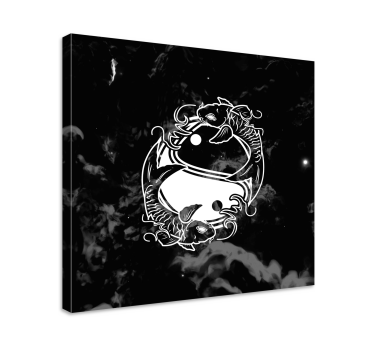 Yin Yang balance fish zen canvas prints - TenStickers