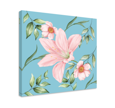 Romantic vintage decor  floral canvas - TenStickers