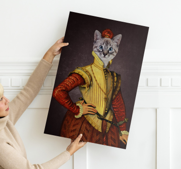 Aristocrat cats cat framed canvas - TenStickers